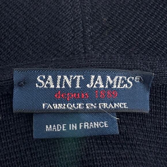 Saint James Navy Blue Pure New Wool Blazer Jacket - Picture 7 of 10